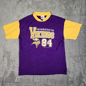 Vintage Women's Medium MINNESOTA VIKINGS RANDY MOSS PURPLE Jersey Shirt Pls Read